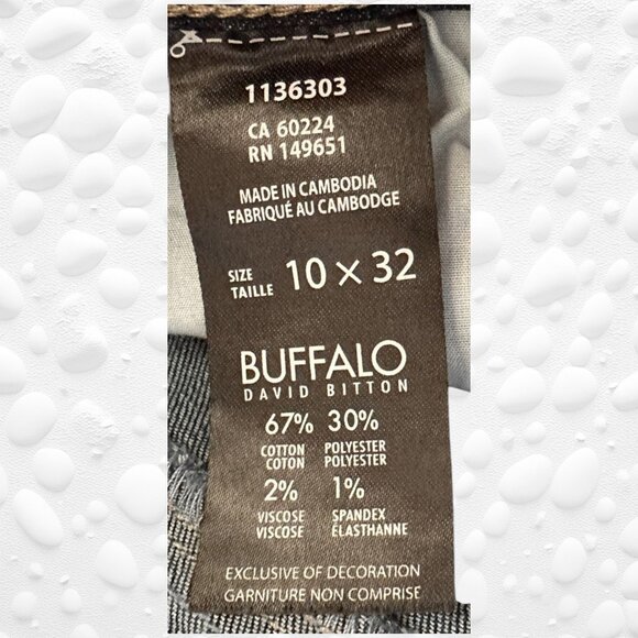 Buffalo David Bitton Mid Rise Straight Leg, Slim Fit Jeans – NWT – Size 10 x 32 - Picture 5 of 7